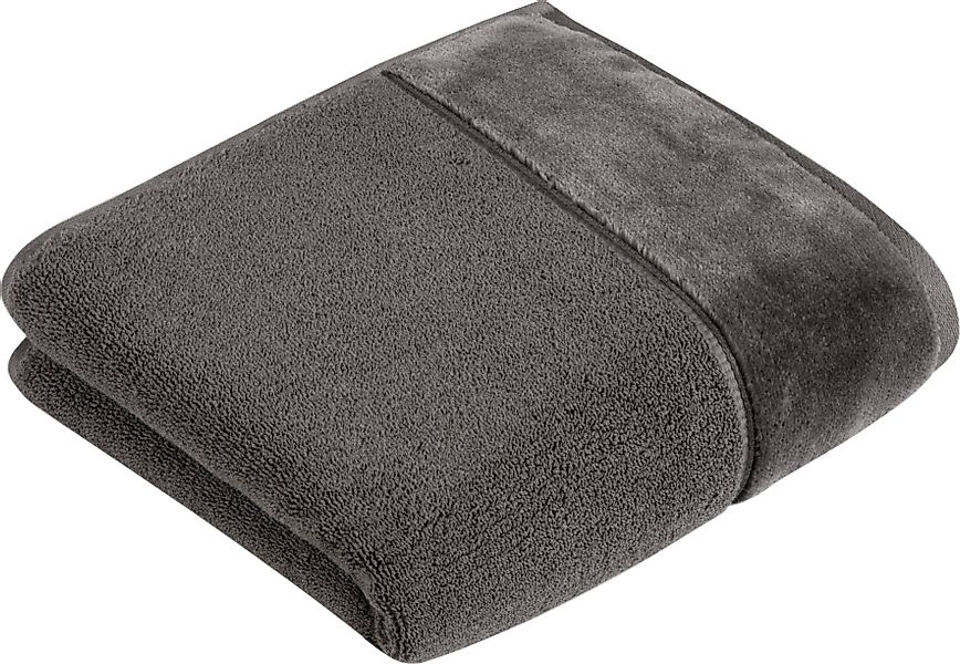 Vossen Handtuch "Pure" Baumwolle & VEGAN, mit eleganter Veloursbordüre günstig online kaufen