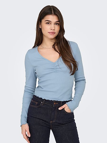 ONLY Langarmshirt ONLBETTY L/S V-NECK TOP günstig online kaufen
