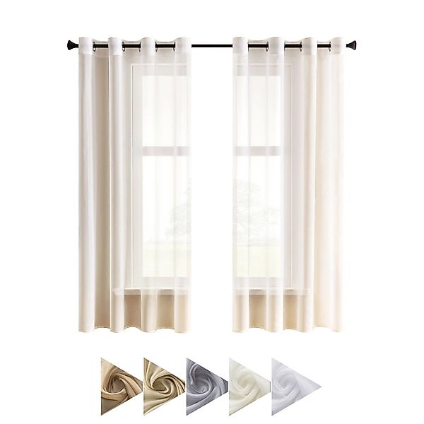 BYSURE Gardine, Ösen (2 St), transparent, günstig online kaufen