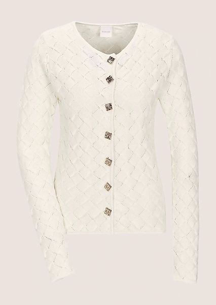 MADELEINE Strickjacke "Strickblazer Edler Struktur-Blazer mit Strickmuster, günstig online kaufen