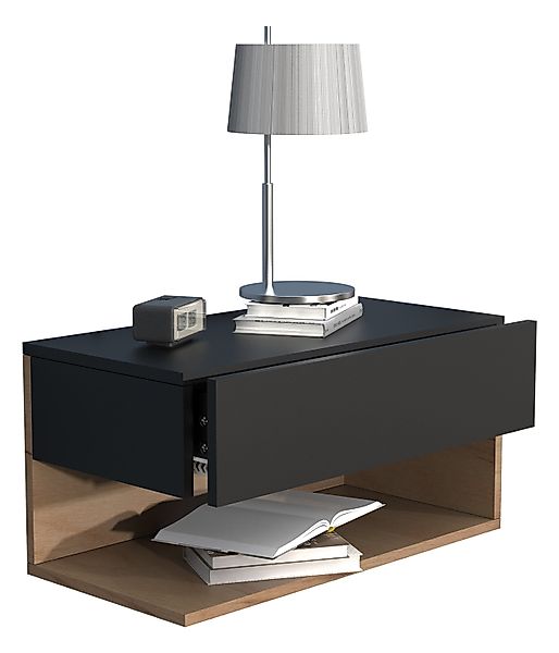VCM Nachttisch Wandschublade Wand Hänge Nachttisch Usal XL 60cm günstig online kaufen