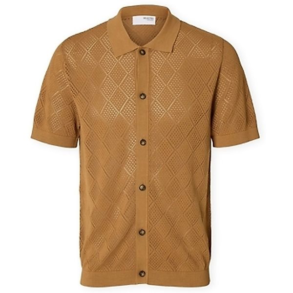 Selected  Pullover Arco Cardigan Polo - Chipmunk günstig online kaufen