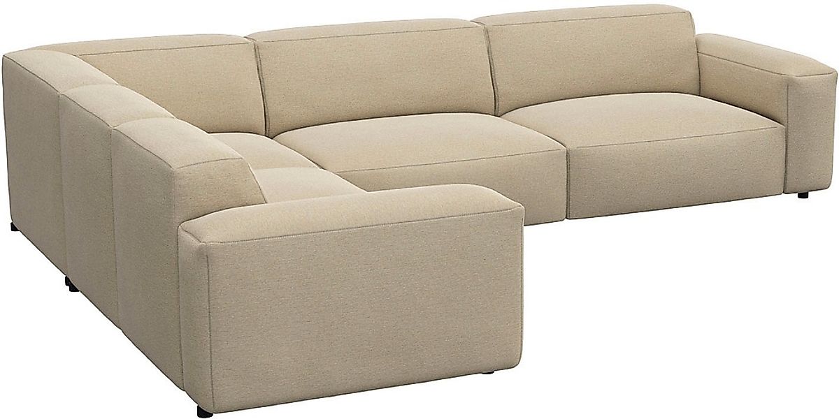 FLEXLUX Ecksofa "Lucera, super bequem durch hochwertigen Sitzaufbau mit Kal günstig online kaufen