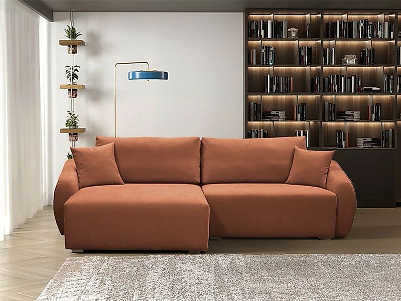Fun Möbel Ecksofa Designersofa Sofa ELISE in Stoff Wind, inkl. 2 Rücken und günstig online kaufen