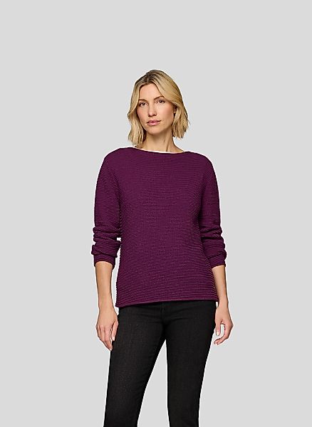 Rabe 3/4-Arm-Shirt mit Struktur Muster günstig online kaufen