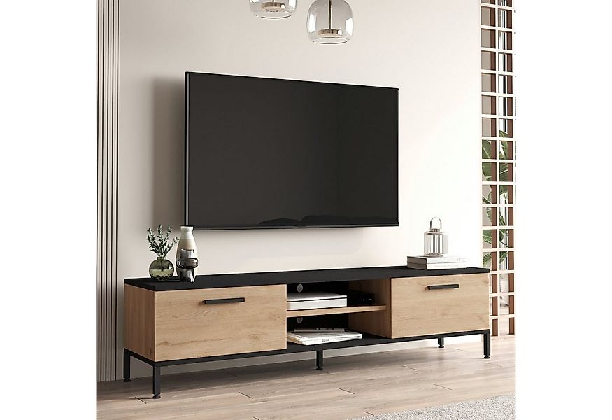 en.casa TV-Schrank »Lempäälä« mit 2 Schranktüren günstig online kaufen