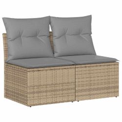 vidaXL Gartenlounge-Set 2-tlg. Garten-Sofagarnitur mit Kissen günstig online kaufen