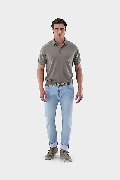 Strick-Polo-Shirt aus Air Cotton günstig online kaufen