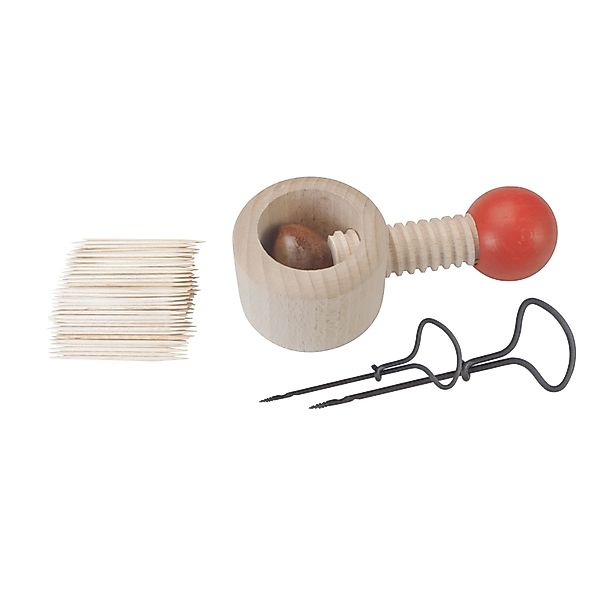Pebaro Kreativset Kastanienhalter Bastel-Set, Set Kastanienbohrer 3 günstig online kaufen
