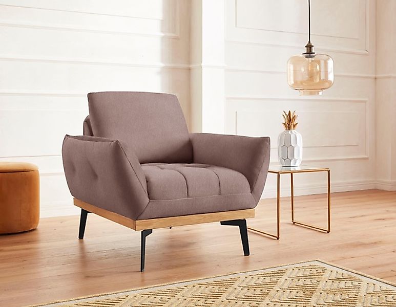 exxpo - sofa fashion Sessel »Palic, Loungesessel mit Rückenverstellung, hoh günstig online kaufen