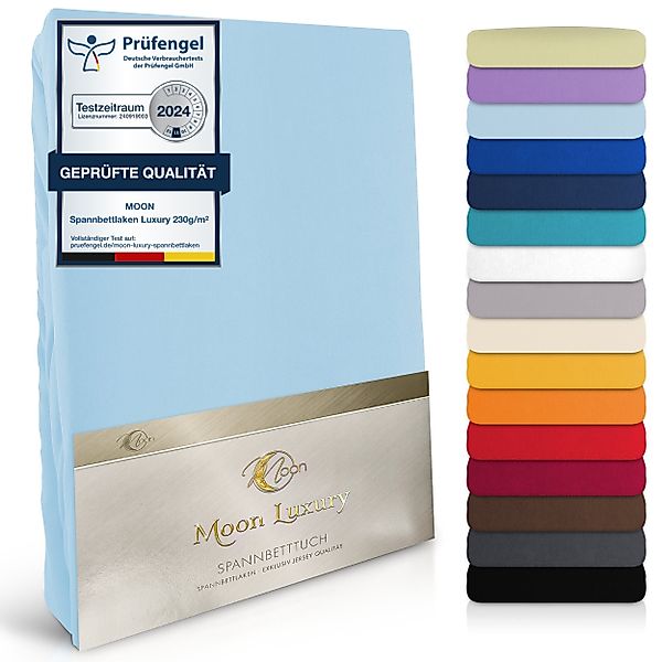 MOON Heimtextilien Spannbettlaken MOON-Luxury Spannbettlaken Jersey Stretch günstig online kaufen