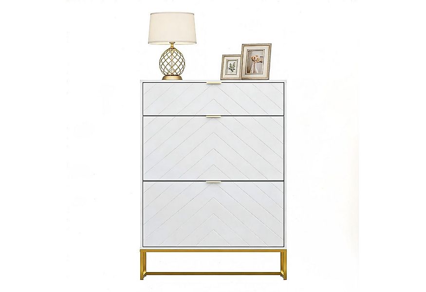 UEV Schuhschrank mit 3 Klappen schmal Schuhablage (Modern Schuhkommode im F günstig online kaufen