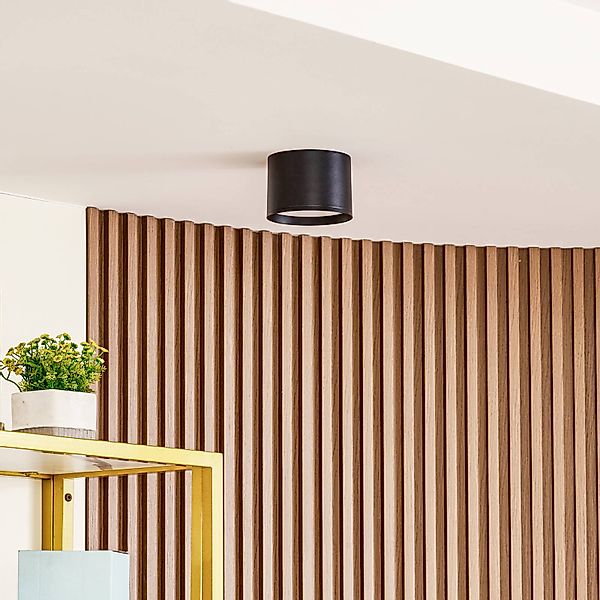 Lindby LED-Strahler Nivoria, Ø 12 cm, 15 W, schwarz, Metall günstig online kaufen