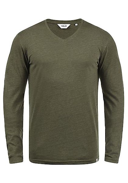 !Solid Langarmshirt SDBeda Longsleeve mit V-Ausschnitt günstig online kaufen