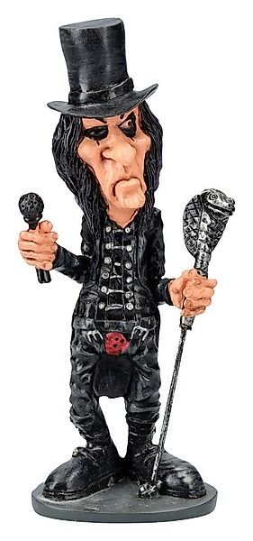Figuren Shop GmbH Dekofigur Lustige Rockstar Figur - Sänger Alice - Dekofig günstig online kaufen
