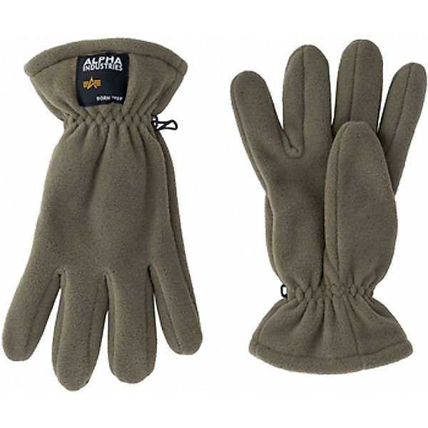 Alpha Industries  Handschuhe Label Fleece Gloves - dark olive günstig online kaufen