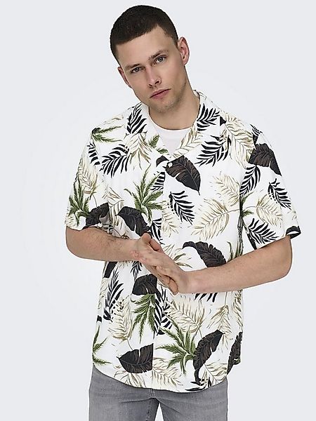 ONLY & SONS Hawaiihemd ONSWAYNE LIFE AOP SS VISCOSE SHIRT NOOS günstig online kaufen