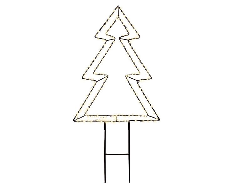 Lumineo Gartenstecker LED Gartenstecker Weihnachtsbaum Outdoor 40cm Metall günstig online kaufen