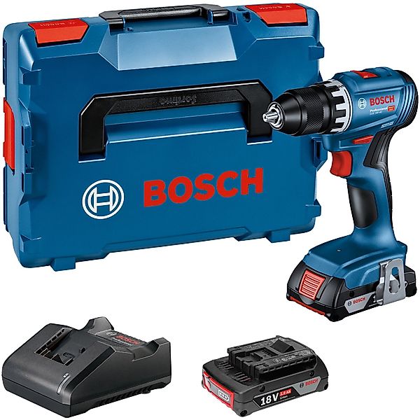 Bosch Professional Akku-Bohrschrauber GSR 18V-45 mit 2 x 2.0 Ah & GAL in L- günstig online kaufen