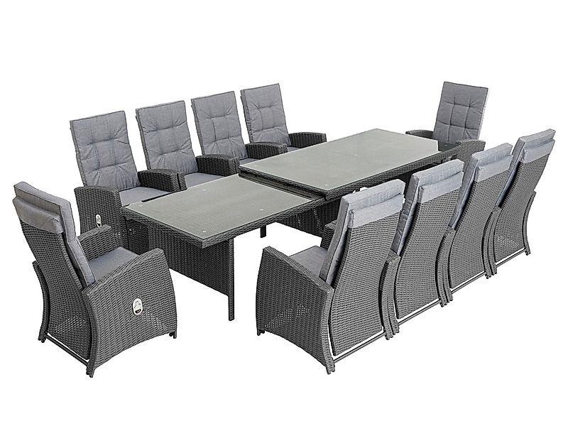 KONIFERA Garten-Essgruppe ""New Paris"", (Set, 31 tlg., 10 Sessel, Tisch au günstig online kaufen