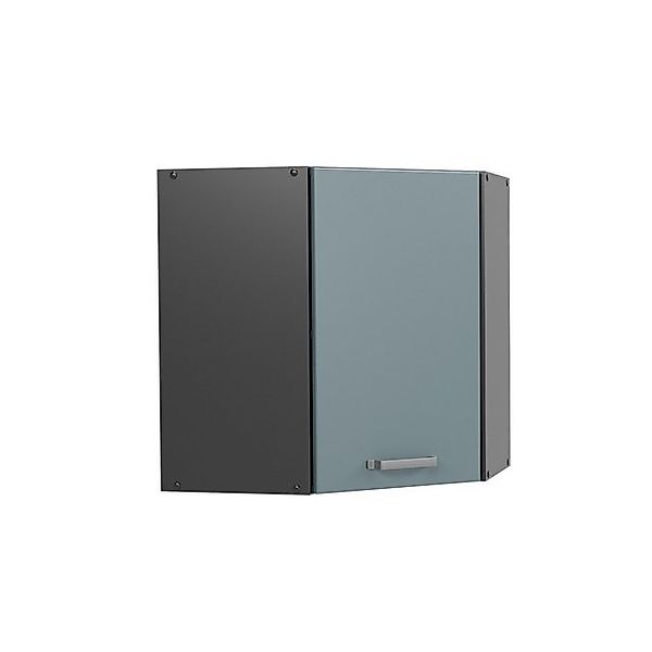 Vicco Eckhängeschrank R-Line Küchen-Eckschrank Blau-Grau/Anthrazit 57 cm günstig online kaufen