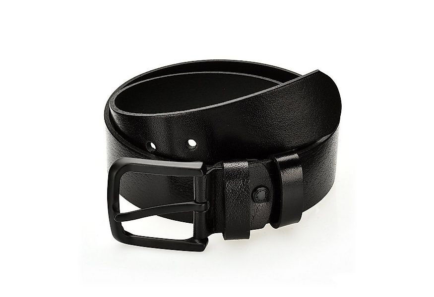 Gelverie Ledergürtel Herren Ledergürtel Schwarz GG-101 günstig online kaufen