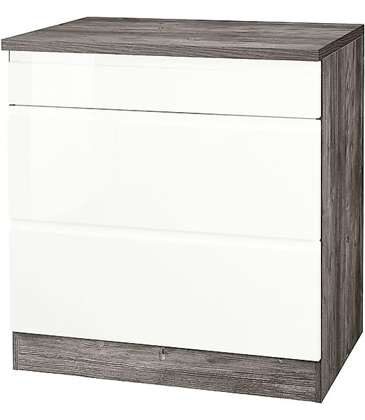 KOCHSTATION Kochfeldumbauschrank "KS-Virginia", 80 cm breit günstig online kaufen