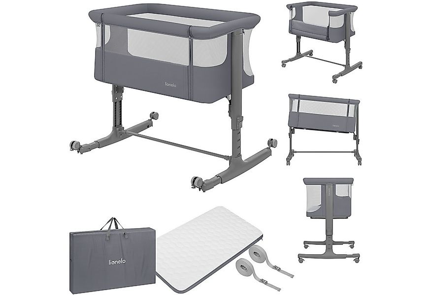 lionelo Baby-Reisebett AURORA, 3-in-1: Beistellbett, Babywiege, freistehend günstig online kaufen