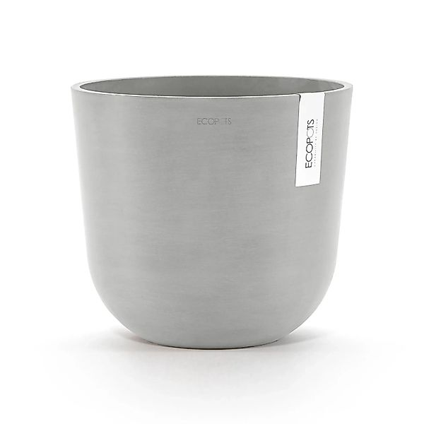 Ecopots Pflanztopf Oslo Weißgrau 25 cm x 21,8 cm günstig online kaufen