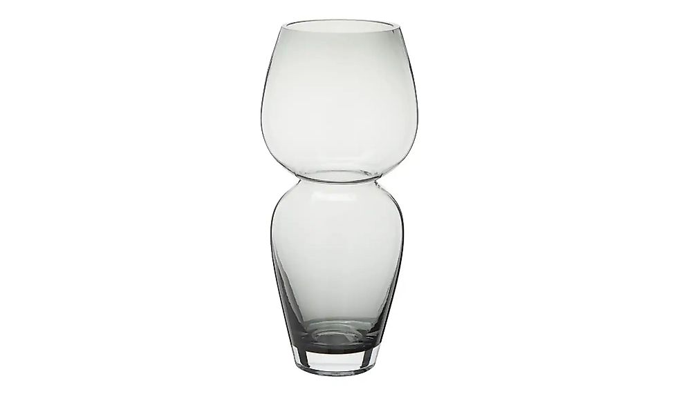 HOME STORY Vase ¦ grau ¦ Glas ¦ Maße (cm): B: 15 H: 34 Accessoires > Vasen günstig online kaufen