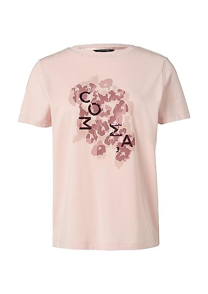 comma Kurzarmshirt T-Shirt mit Artwork Artwork günstig online kaufen