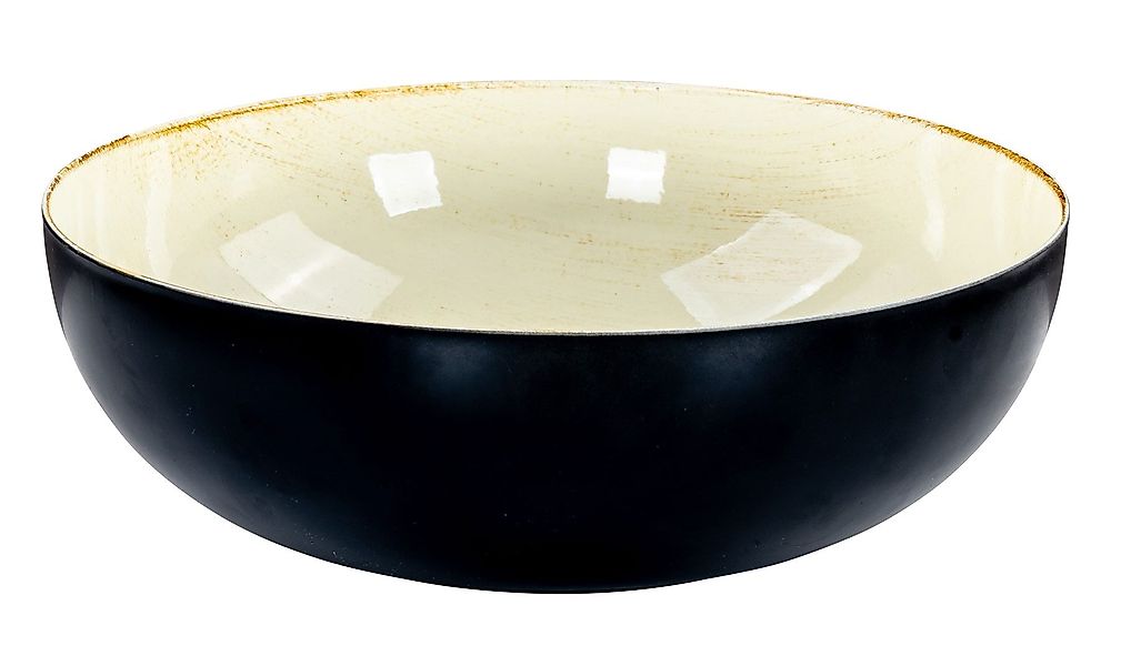 Levandeo® Dekoschale, Schale Rund Ø30cm Schwarz günstig online kaufen