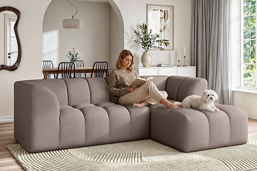 Home affaire Ecksofa "TUURE L-Form, Verlässliche Qualität, moderne Steppung günstig online kaufen