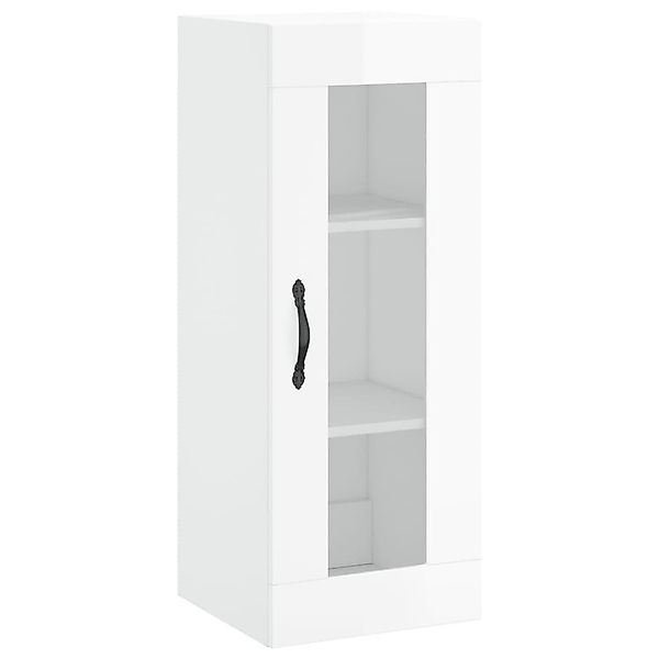 vidaXL Hängeschrank Wandschrank Hochglanz-Weiß 34,5x34x90 cm günstig online kaufen