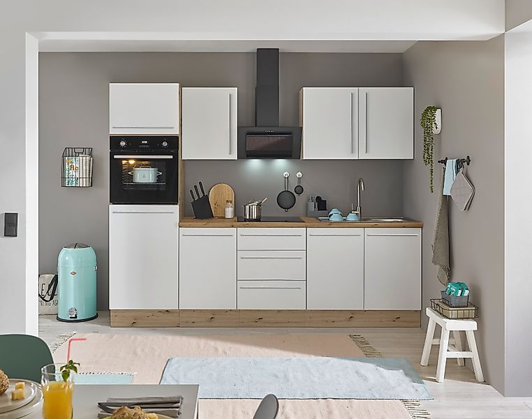 KOCHSTATION Küchenzeile Florida, Breite 270 cm, günstig online kaufen