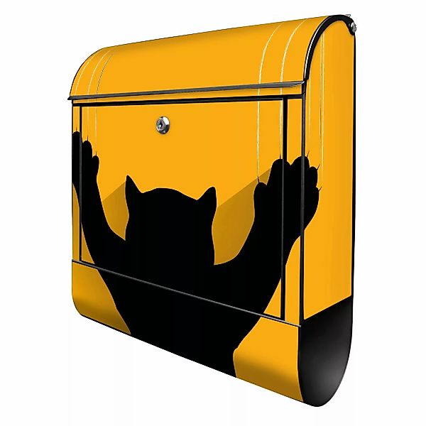 Banjado Design Briefkasten Schwarz Pulverbeschichtet 39x47x14cm 2 Schlüssel günstig online kaufen