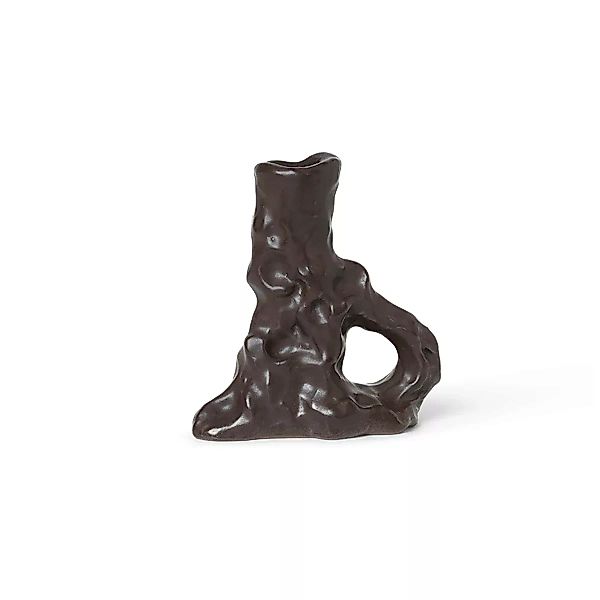 Kerzenleuchter Dito keramik braun / 6 x 11 x H 12 cm - Steinzeug - Ferm Liv günstig online kaufen