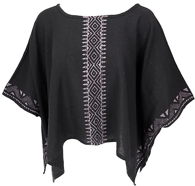 Guru-Shop Longbluse Weites Boho Blusentop mit Fledermausärmeln,.. alternati günstig online kaufen