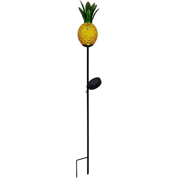 Näve LED-Solar-Erdspieß Ananas Orange 81 cm günstig online kaufen