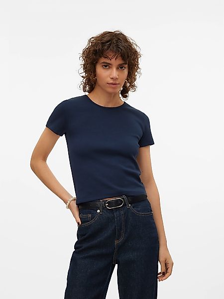 Vero Moda Rundhalsshirt "VMCHLOE SS SHORT TOP JRS NOOS" günstig online kaufen