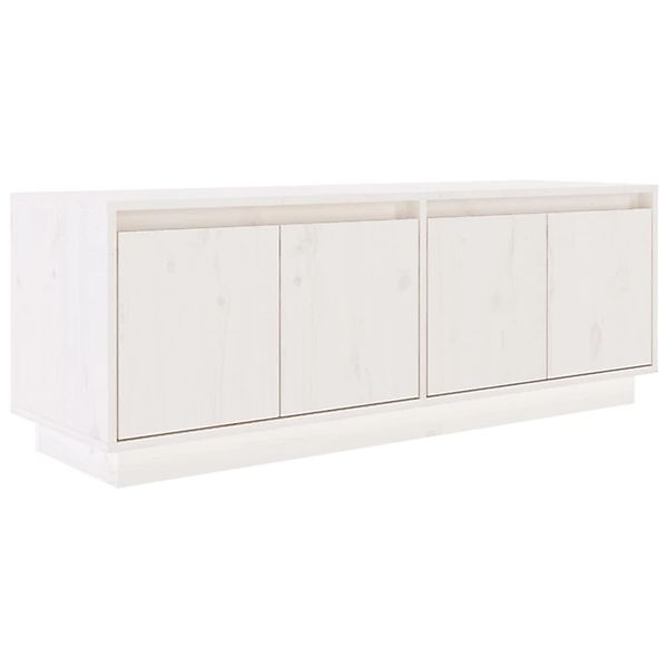 vidaXL TV-Schrank Weiß 110x34x40 cm Massivholz Kiefer 813850 günstig online kaufen