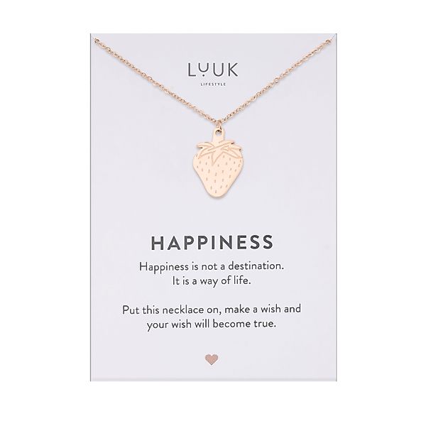 LUUK LIFESTYLE Kette mit Anhänger Erdbeere, günstig online kaufen