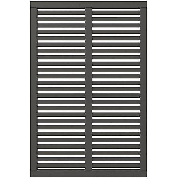 Sichtschutzzaun Harmoni Nadelholz Umbragrau 120 cm x 180 cm günstig online kaufen
