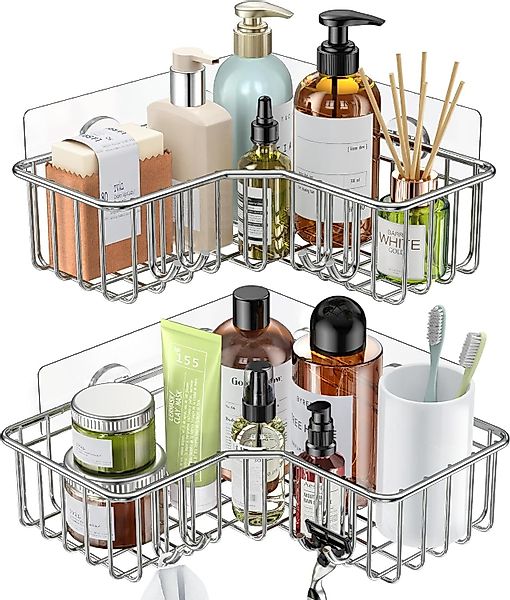 Refined Living Duschregal Eck-Duschregal 2er-Pack mit günstig online kaufen