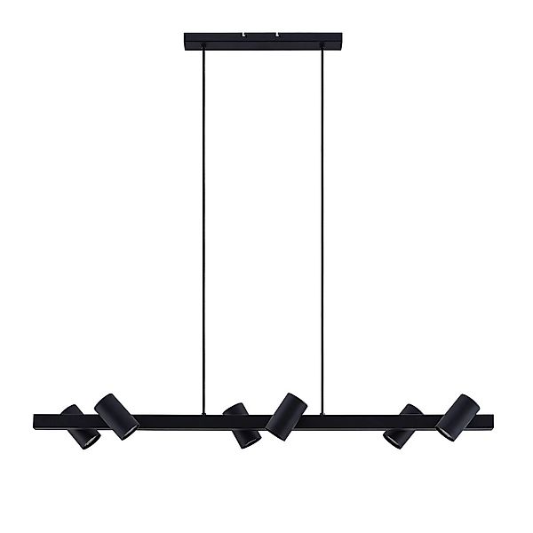 Lindby Pendelleuchte Savoli 9627353 Modern in Schwarz aus Metall 6-flammig günstig online kaufen