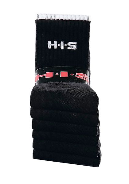 H.I.S Sportsocken Packung, 6 Paar tlg. mit Frottee & verstärkten Belastungs günstig online kaufen