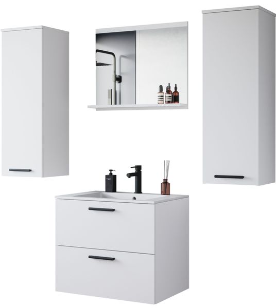 welltime Badmöbel-Set PILA, (Set, 4-St), Badmöbel günstig online kaufen