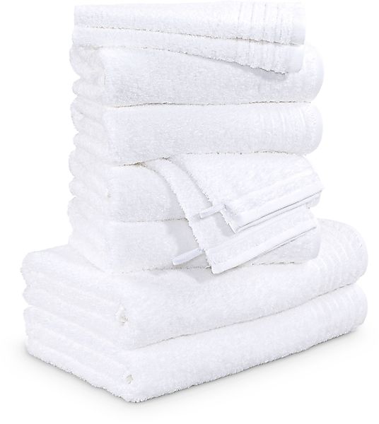 Möve Handtuch Set »New Classic« 10 Stk. Walkfrottier Waschhandschuhen, Gäst günstig online kaufen