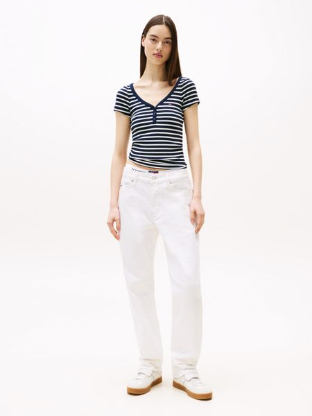 Tommy Jeans Kurzarmshirt TJW SLIM HENLEY günstig online kaufen