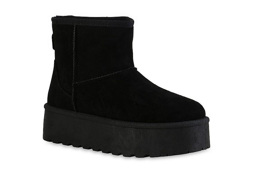 VAN HILL 840486 Plateaustiefelette Damen Warm Gefütterte Plateau Boots Stie günstig online kaufen